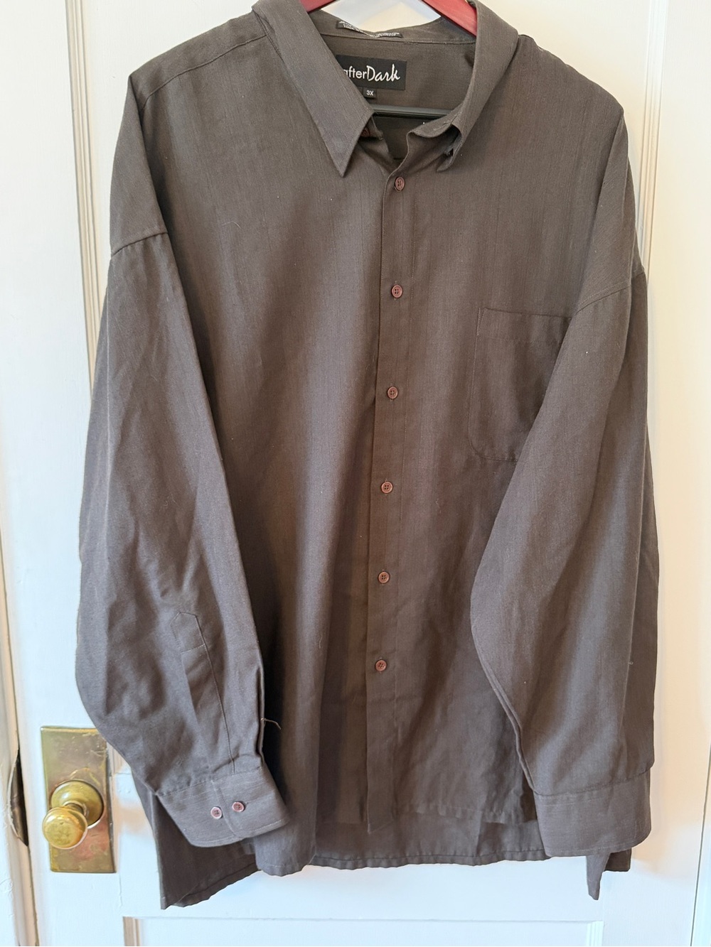 Vintage 90s Men's Button Long Sleeve Shirt 3X Gorpcore Utility Cabin Earth Work